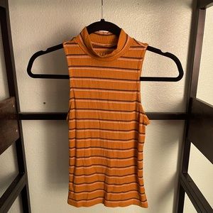 Striped muscle tank top. Skin tight. Very comfortable and soft